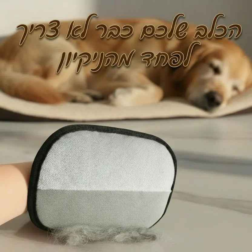 כפפת GADGPET- הפתרון לפרווה בכל מקום!